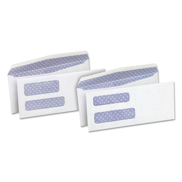 Universal® Double Window Business Envelope, #8 5-8, Square Flap, Gummed Closure, 3.63 X 8.63, White, 500-box freeshipping - TVN Wholesale